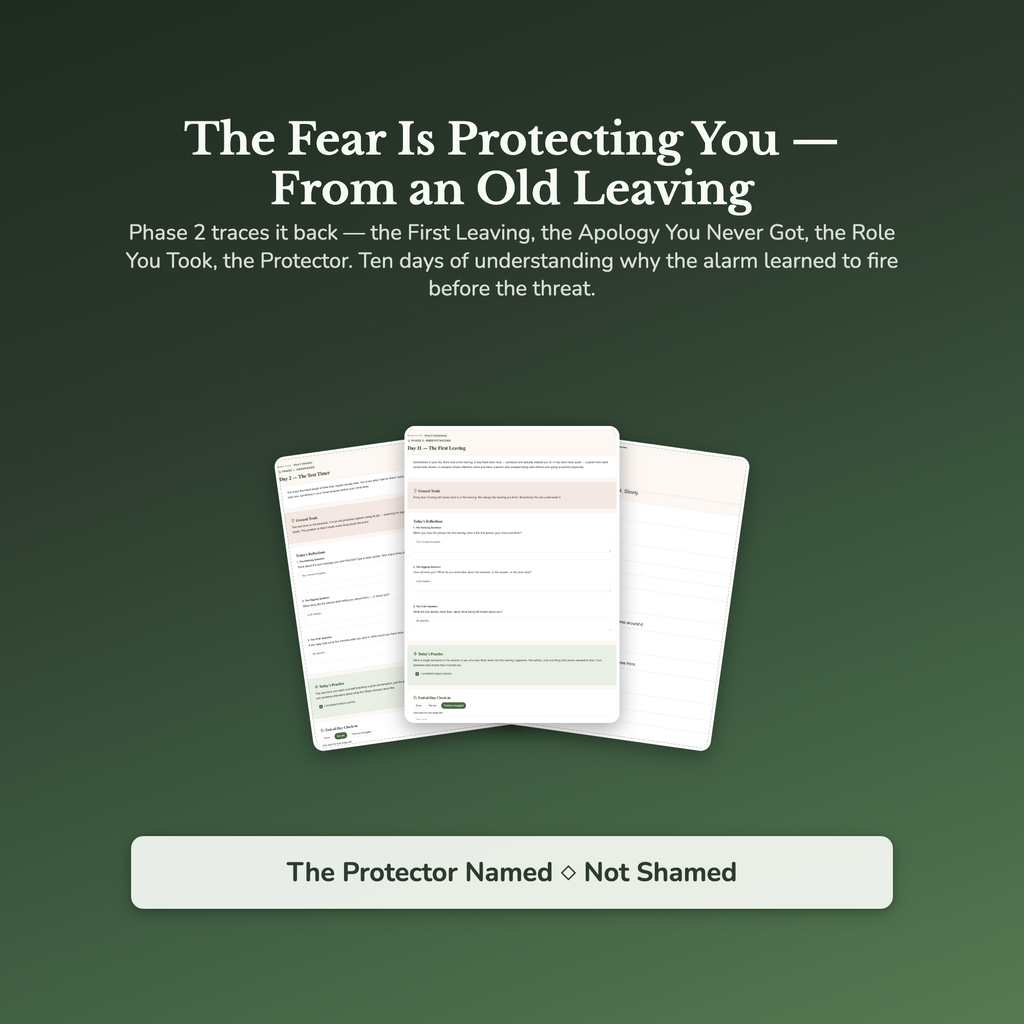 Fear of Abandonment Workbook & 40-Day Guide — sample result and action plan