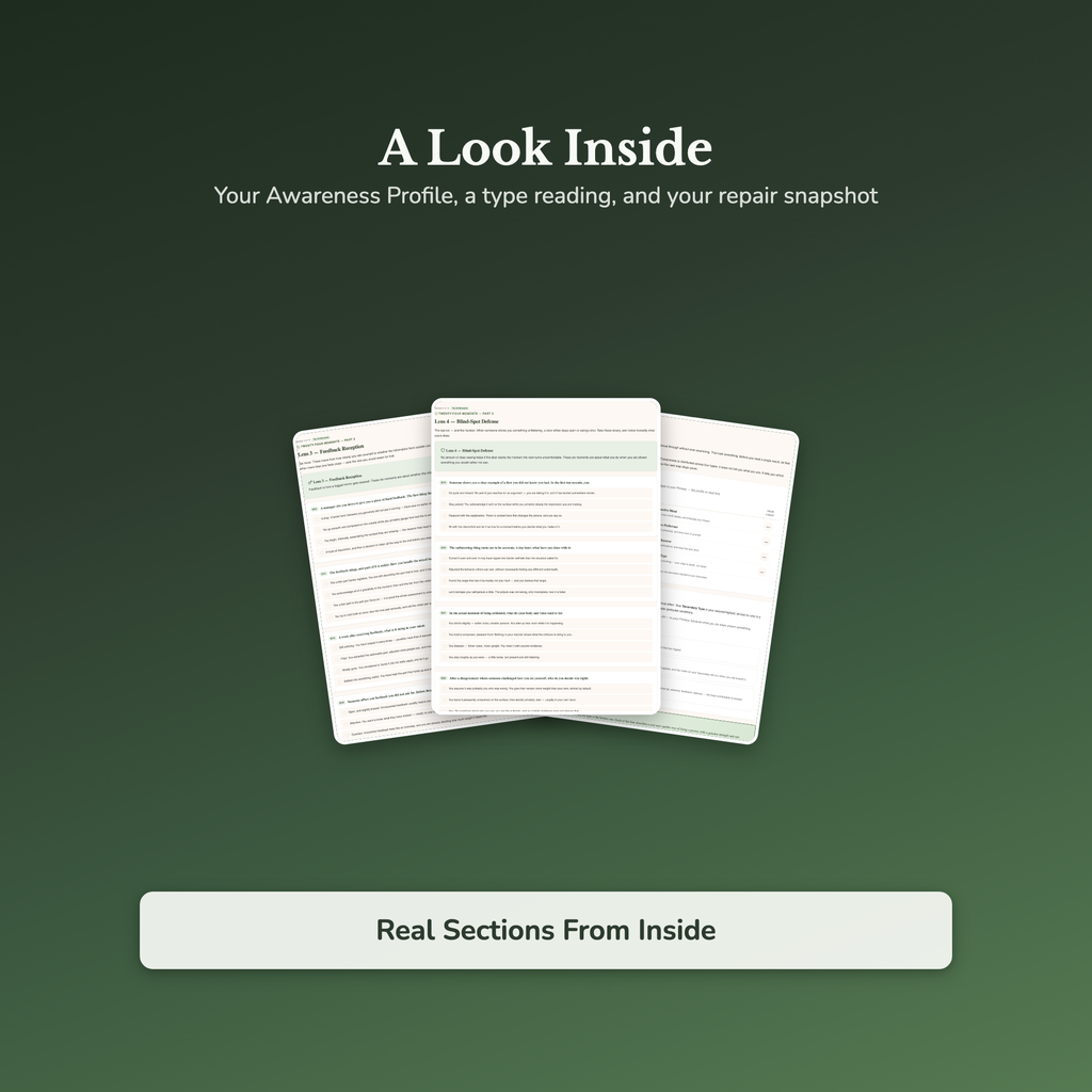 Self-Awareness Quiz & Workbook – Find Your Blind Spot – Interactive Self-Assessment