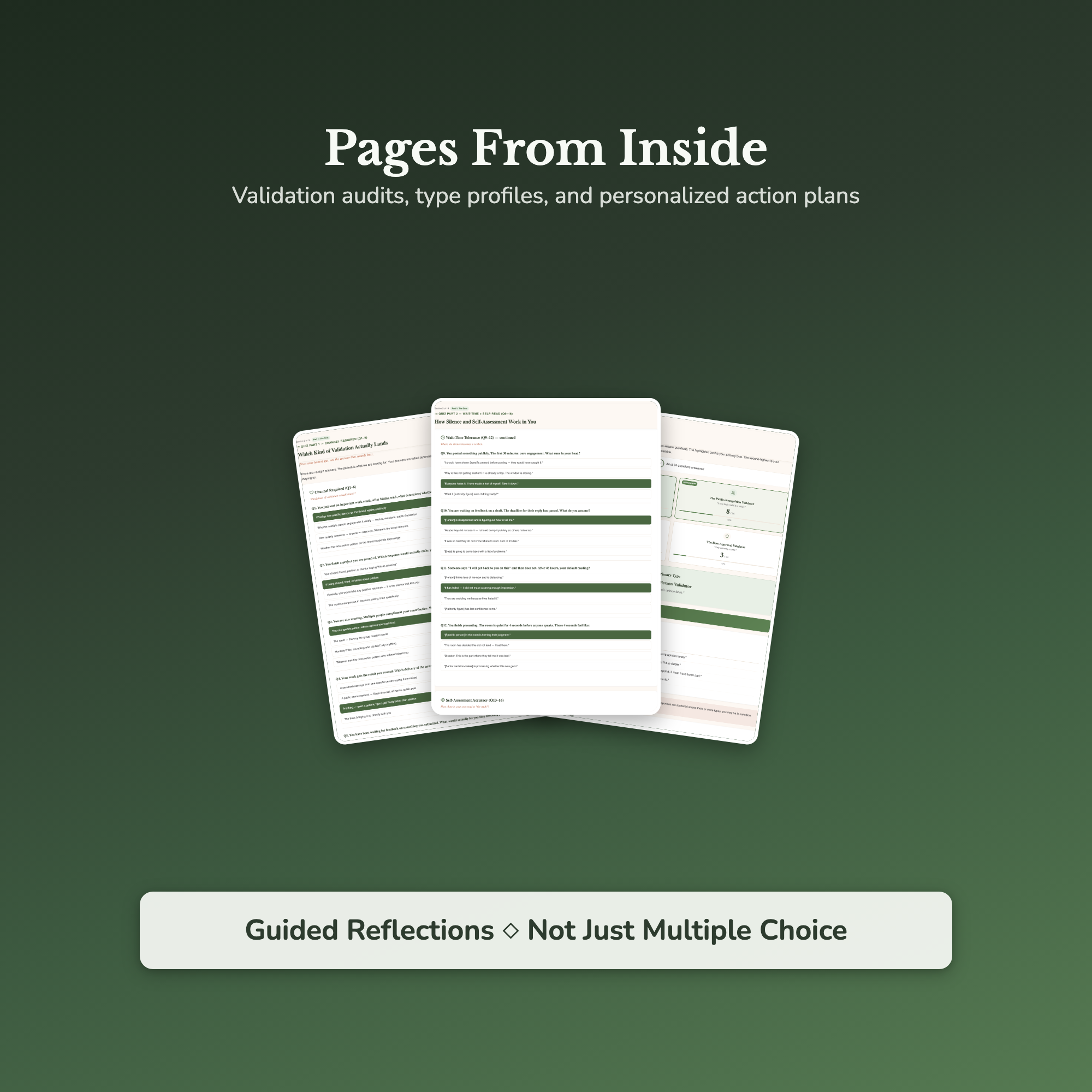 People Pleasing Quiz — sample result and action plan