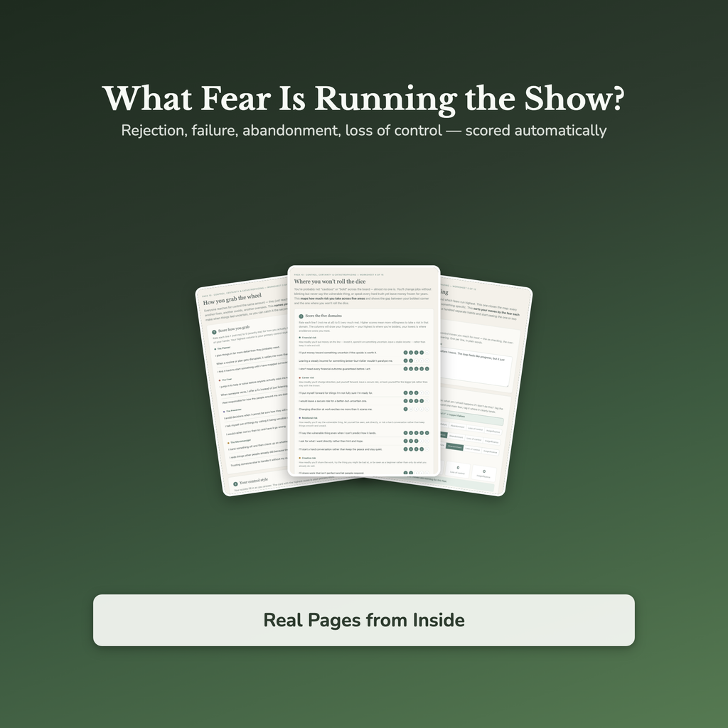 Control & Certainty Worksheets – Letting Go of Control, Uncertainty, Overplanning – Interactive Worksheets Bundle