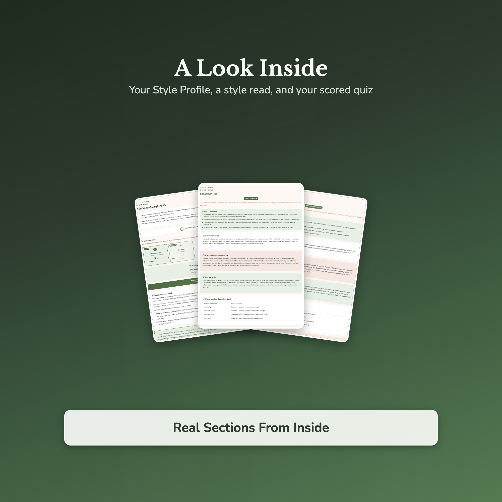 Meditation Style Quiz & Workbook – Why It Never Sticks – Interactive Self-Assessment