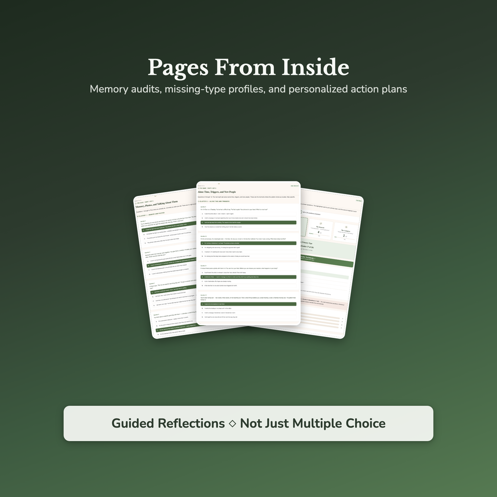 Breakup Quiz — sample result and action plan