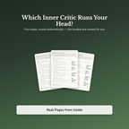 Inner Critic Worksheets – Self-Criticism, Perfectionism, Never Good Enough, Negative Self-Talk – Interactive Worksheets 
