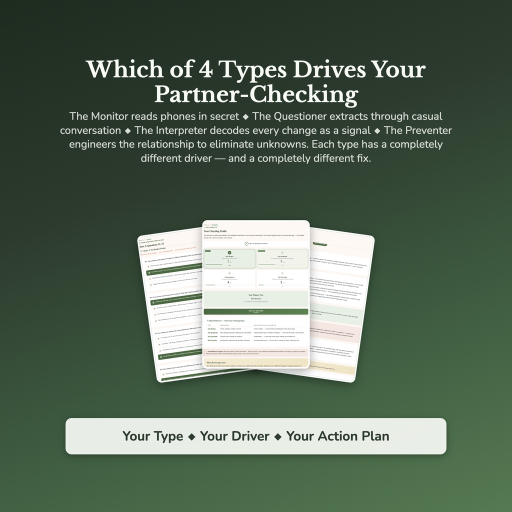 Compulsive Checking Profile — sample result and action plan