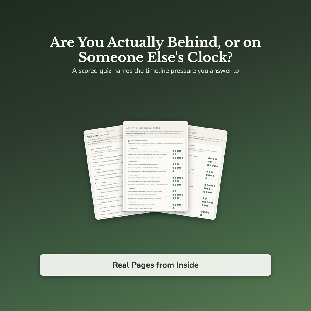 Midlife Crisis Worksheets – Starting Over, Second Chapter, Reinvention – Interactive Worksheets Bundle