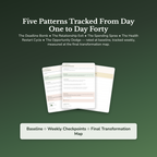 Self Sabotage Workbook & 40-Day Guide — sample result and action plan