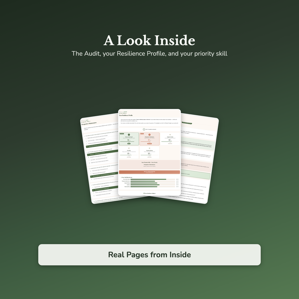 Resilience Quiz & Workbook – How Resilient Are You Really? – Interactive Self-Assessment
