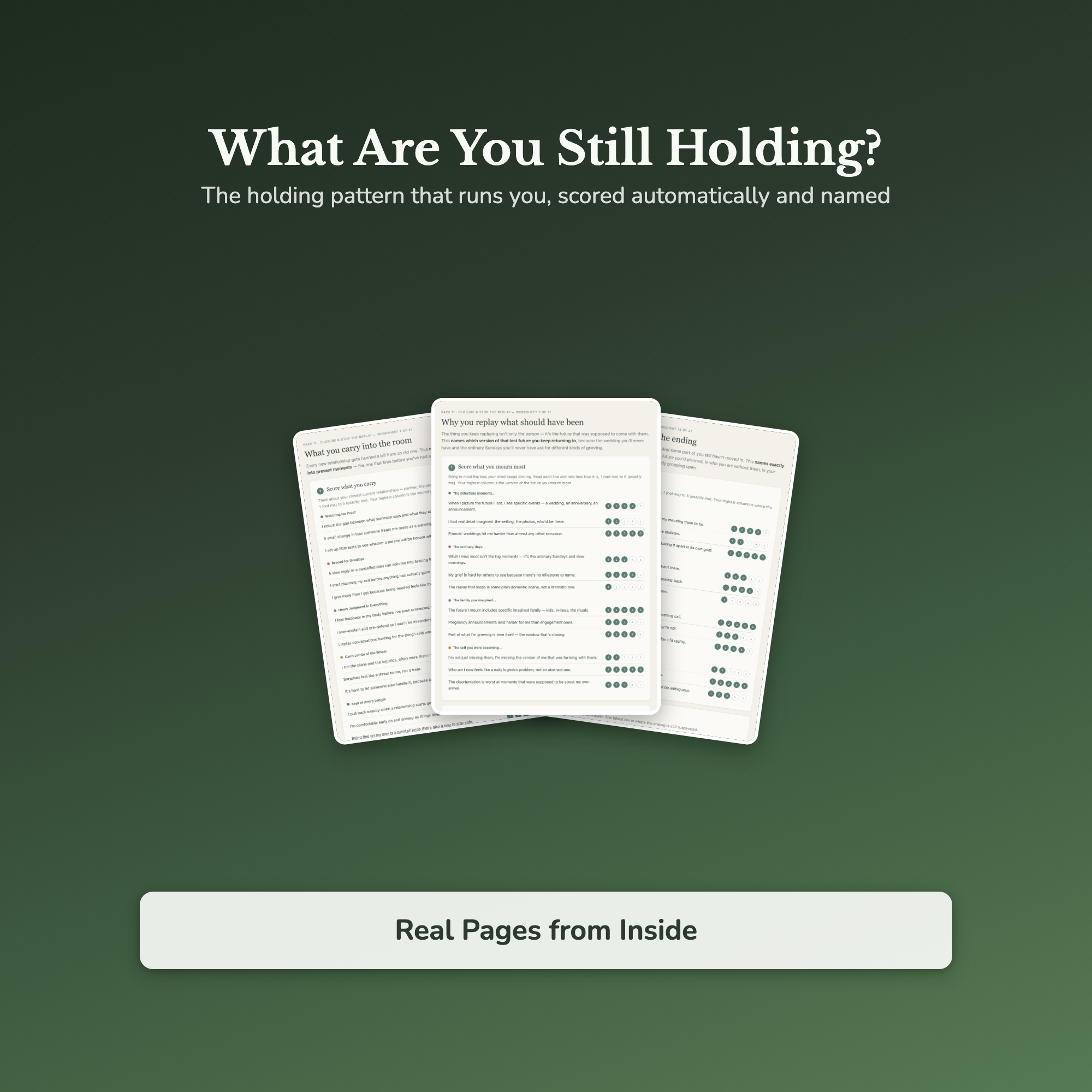 Letting Go Worksheets – Closure, Stop Replaying It, Moving On, Rumination – Interactive Worksheets Bundle