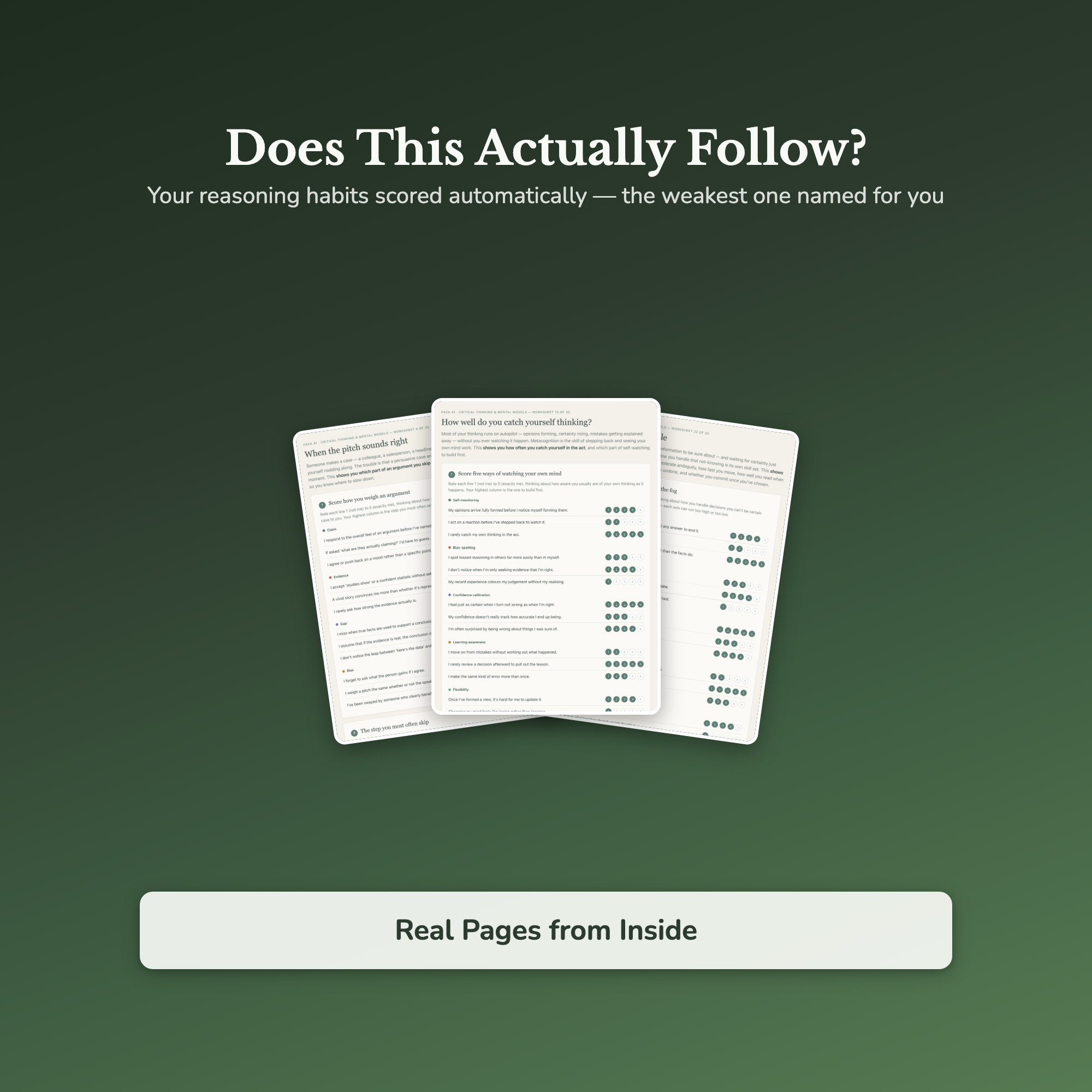 Critical Thinking Worksheets – Mental Models, Clear Thinking, Logic & Bias – Interactive Worksheets Bundle