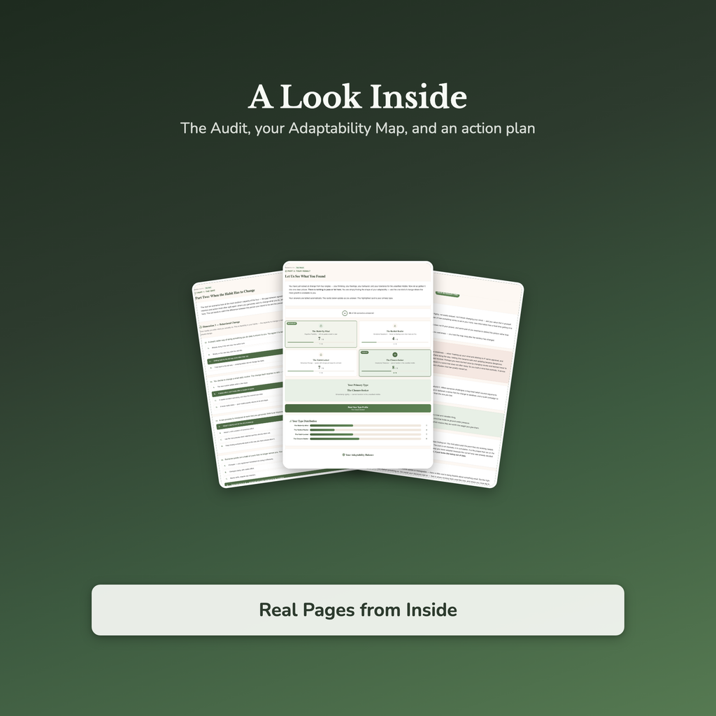 Change Quiz & Workbook – How Well Do You Handle Change? – Interactive Self-Assessment