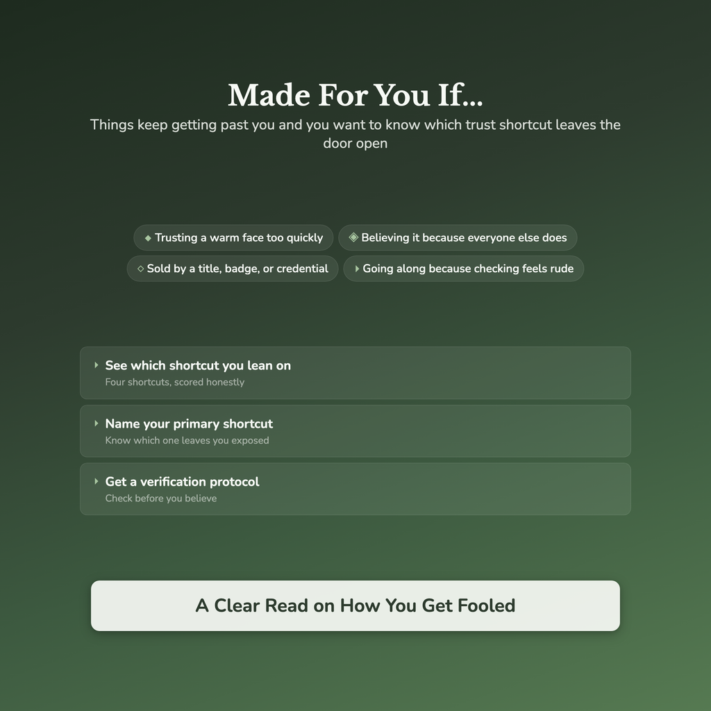 Trust Quiz & Workbook – Are You Too Easy to Fool? – Interactive Self-Assessment