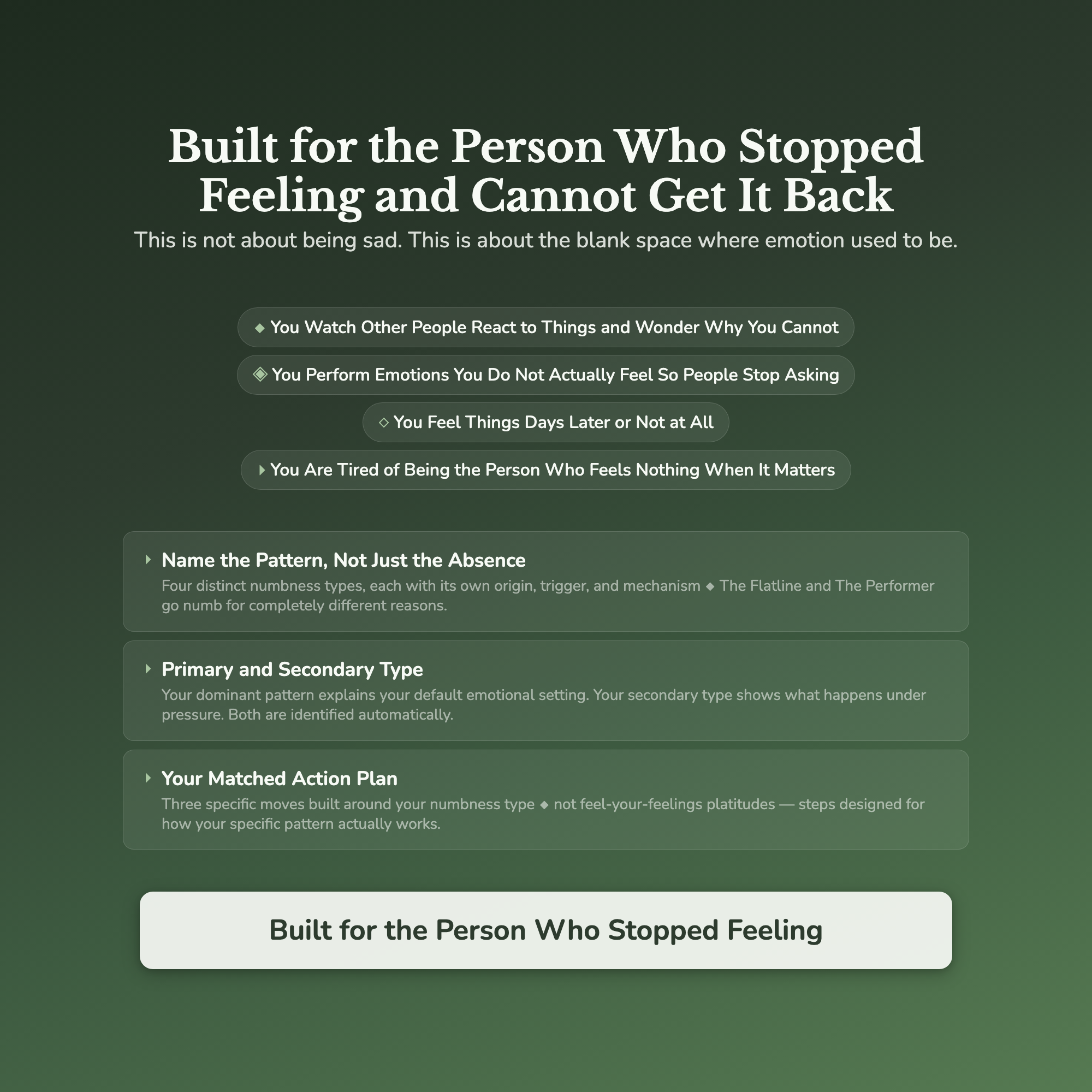 Emotional Numbness Profile — who this workbook is for
