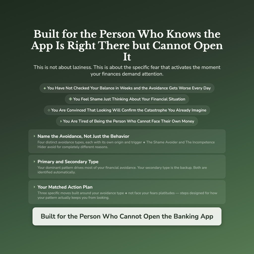 Money Avoidance Profile — who this workbook is for