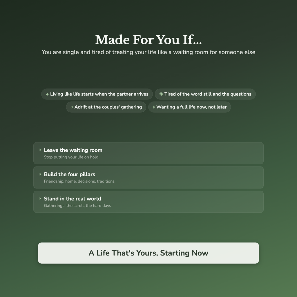 Single Life Workbook & 40-Day Journal – Embracing Singlehood – Interactive Digital Guide