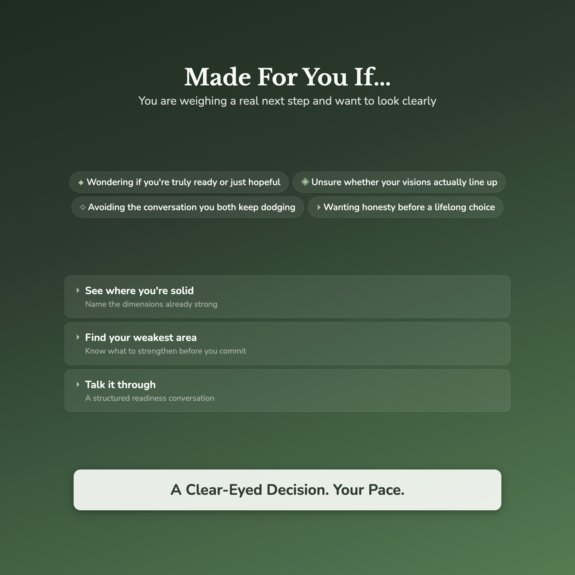 Commitment Quiz & Workbook – Are We Actually Ready? – Interactive Self-Assessment