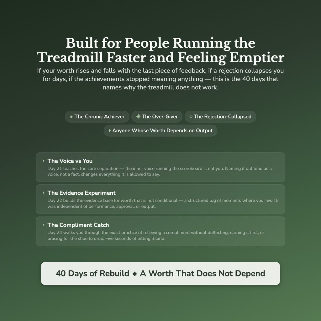 Self Worth Workbook & 40-Day Guide — who this workbook is for