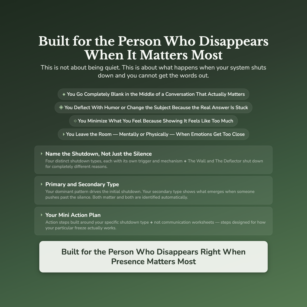 Emotional Shutdown Profile — who this workbook is for