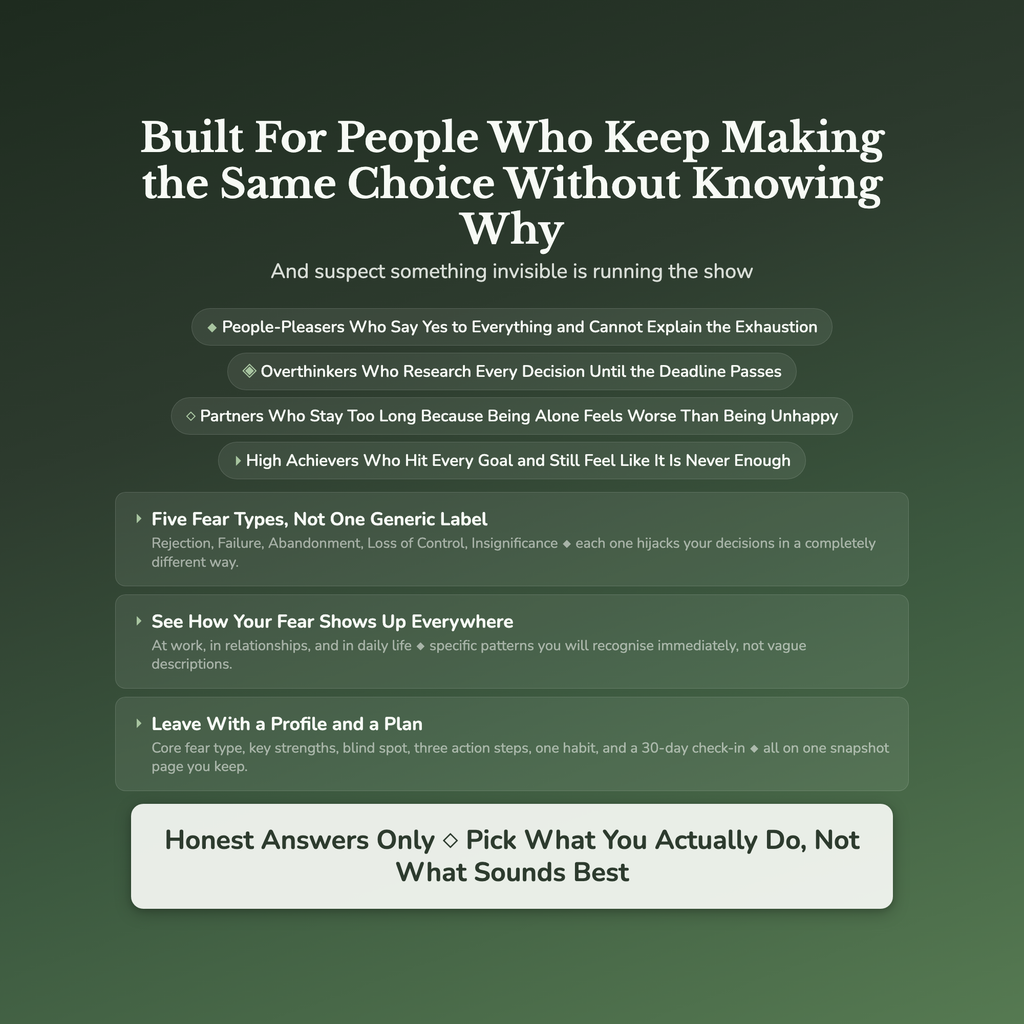 Core Fear Profile — who this workbook is for