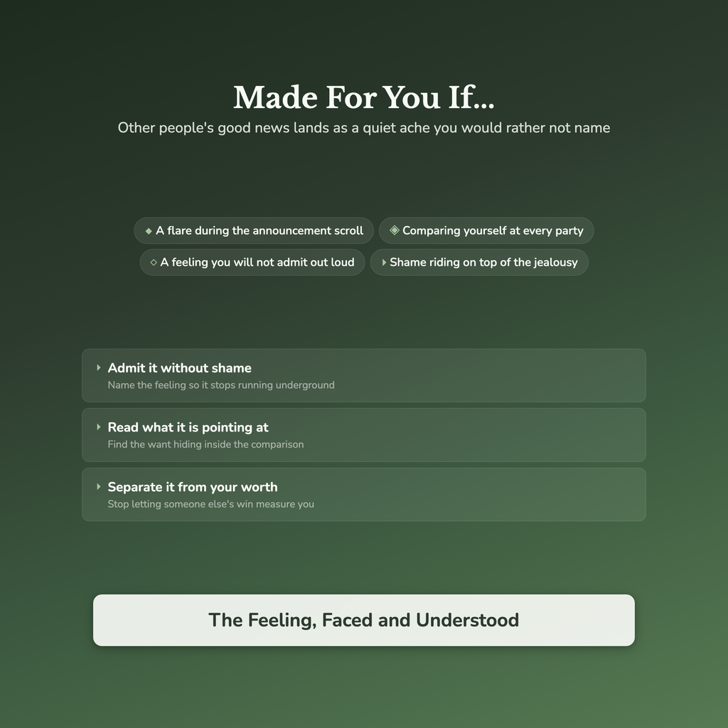 Jealousy Workbook & 40-Day Journal – Ache Behind Comparison – Interactive Digital Guide