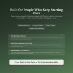 Goal Abandonment Profile — who this workbook is for