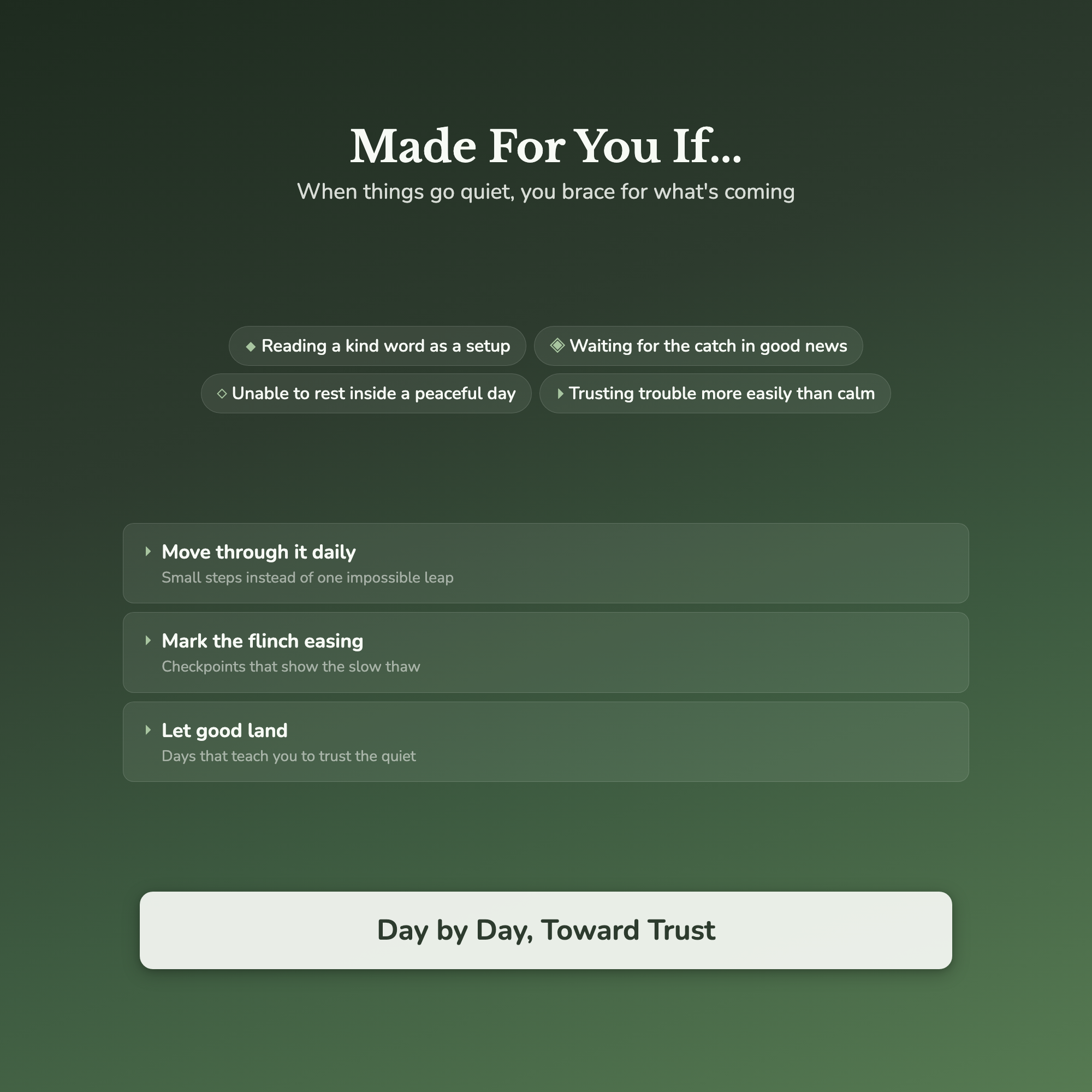 Trust Issues Workbook & 40-Day Journal – When Good Feels Wrong – Interactive Digital Guide