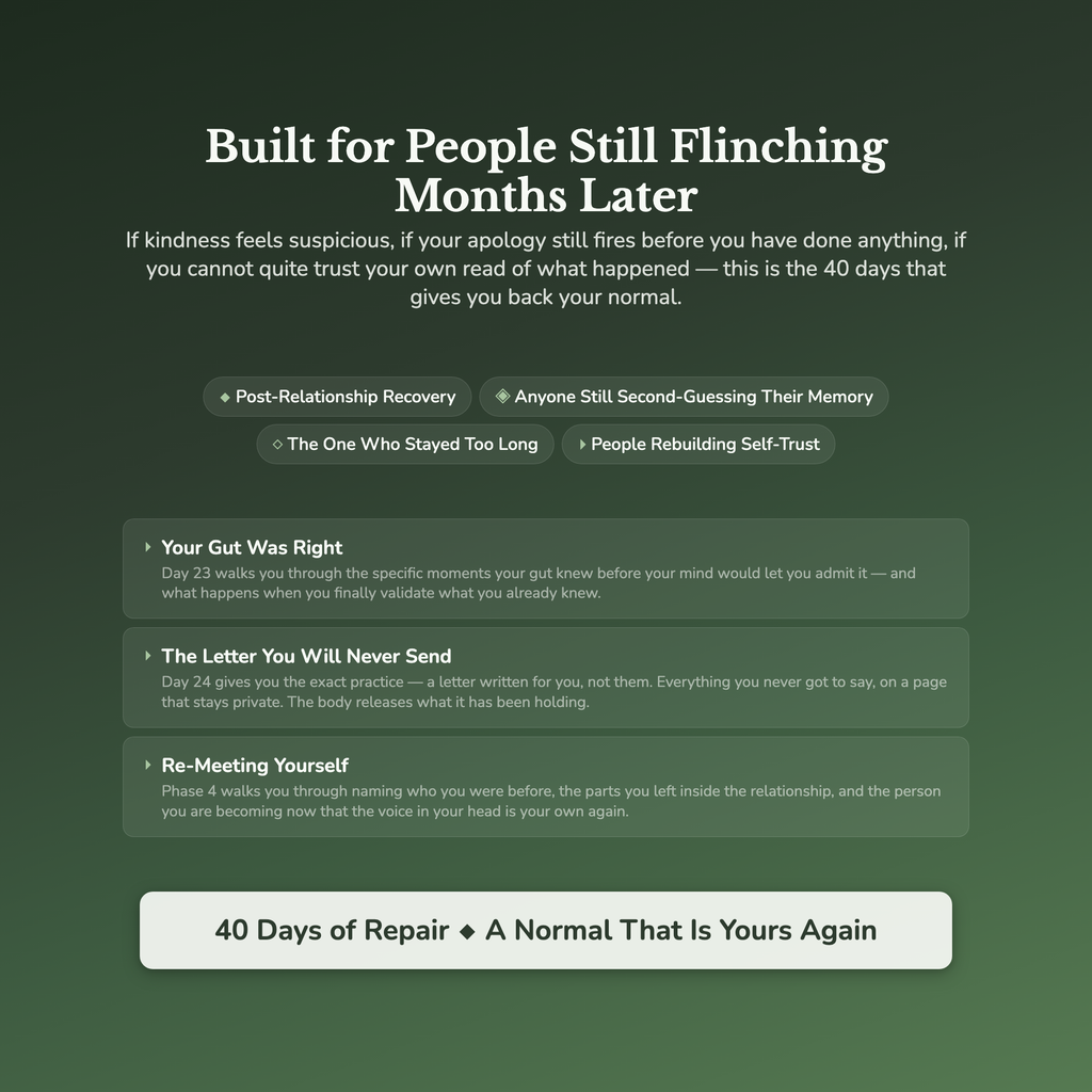 Toxic Relationship Recovery Workbook & 40-Day Guide — who this workbook is for