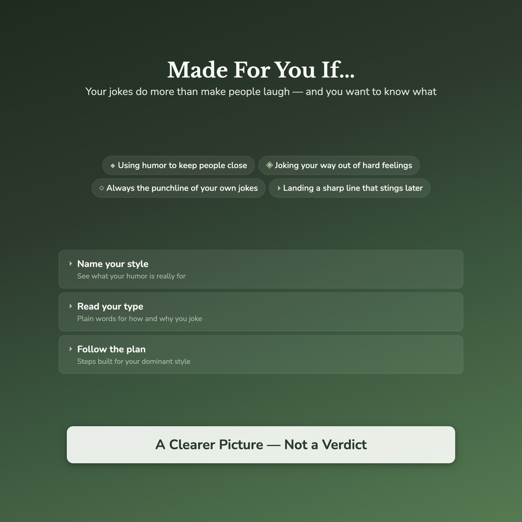 Humor Style Quiz & Workbook – What Are Your Jokes Doing? – Interactive Self-Assessment