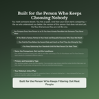 Partner Search Profile — sample profile or chart