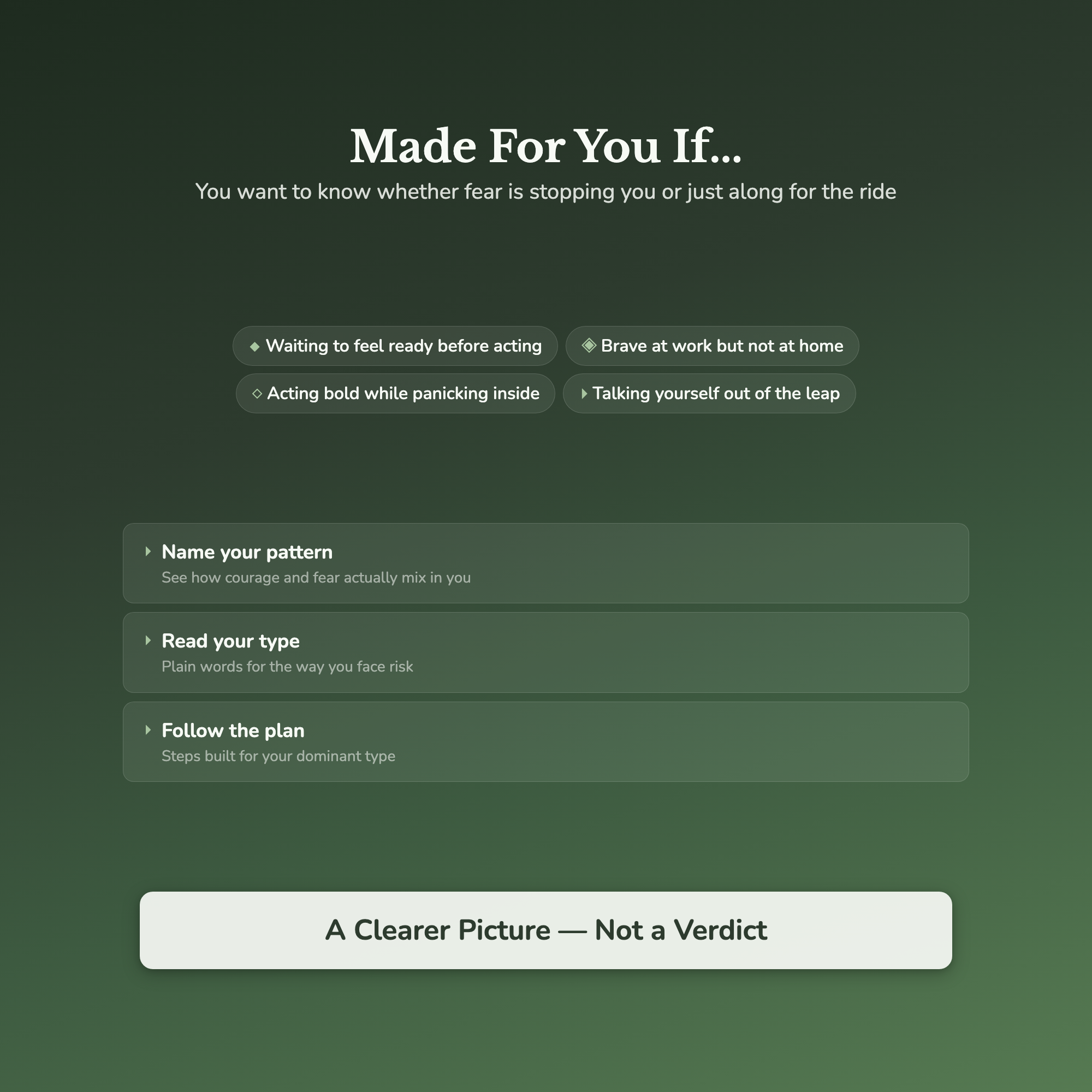 Courage Quiz & Workbook – How Fear Really Stops You – Interactive Self-Assessment