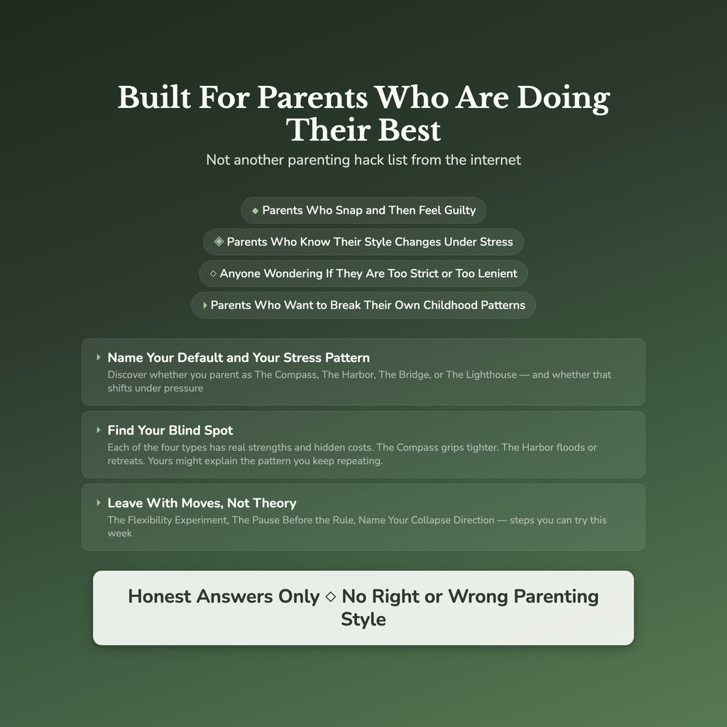 Parenting Style Profile — who this workbook is for
