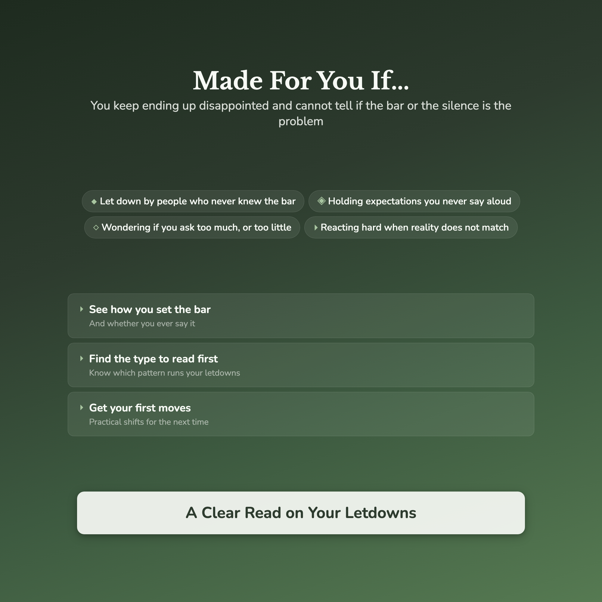 Expectations Quiz & Workbook – Are They Too High? – Interactive Self-Assessment