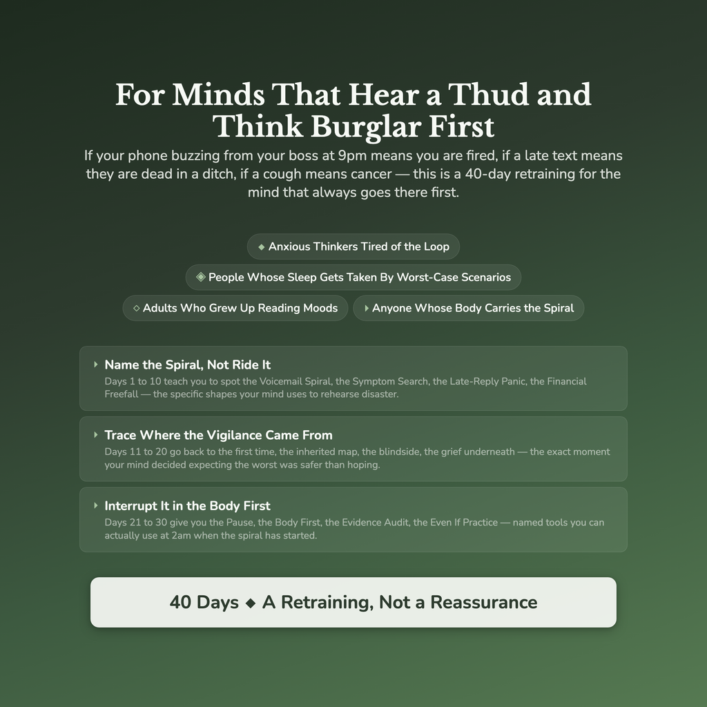 Catastrophizing Workbook & 40-Day Guide — who this workbook is for