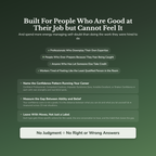 Work Confidence Profile — who this workbook is for