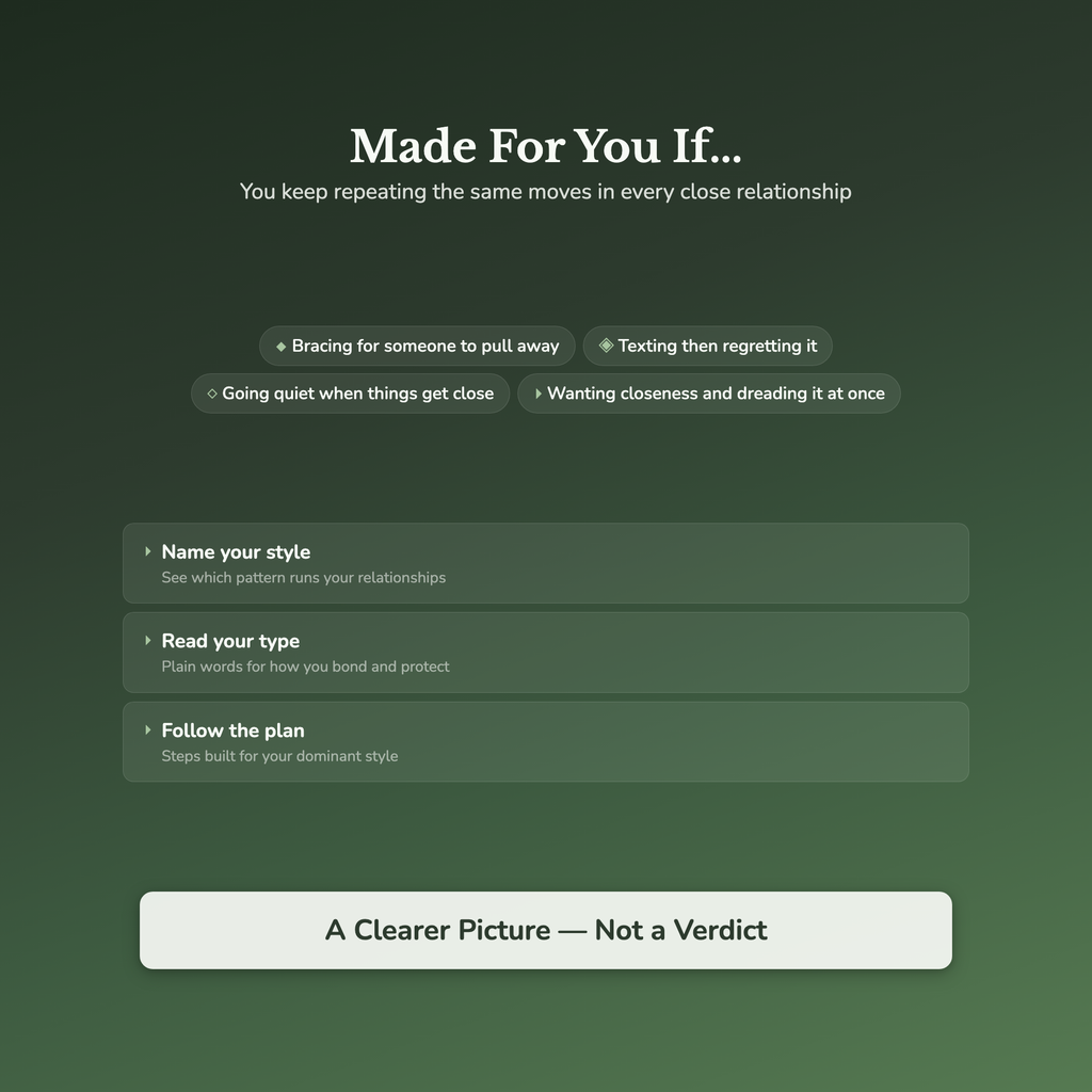 Attachment Style Quiz & Workbook – How You Reach Closeness – Interactive Self-Assessment
