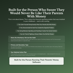 Money Pattern Profile — who this workbook is for