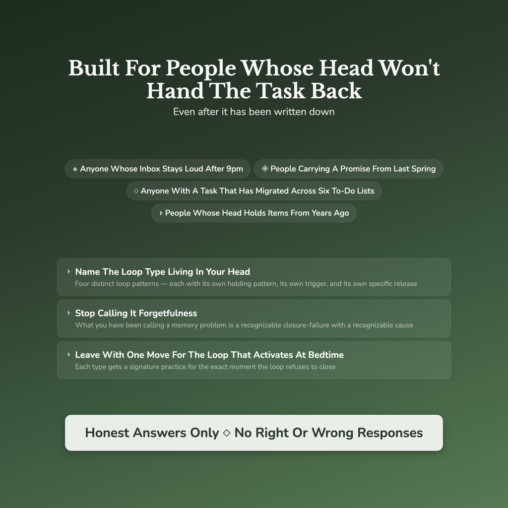 Overthinking Quiz — who this workbook is for