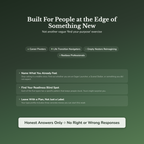 Second Chapter Readiness Profile — who this workbook is for