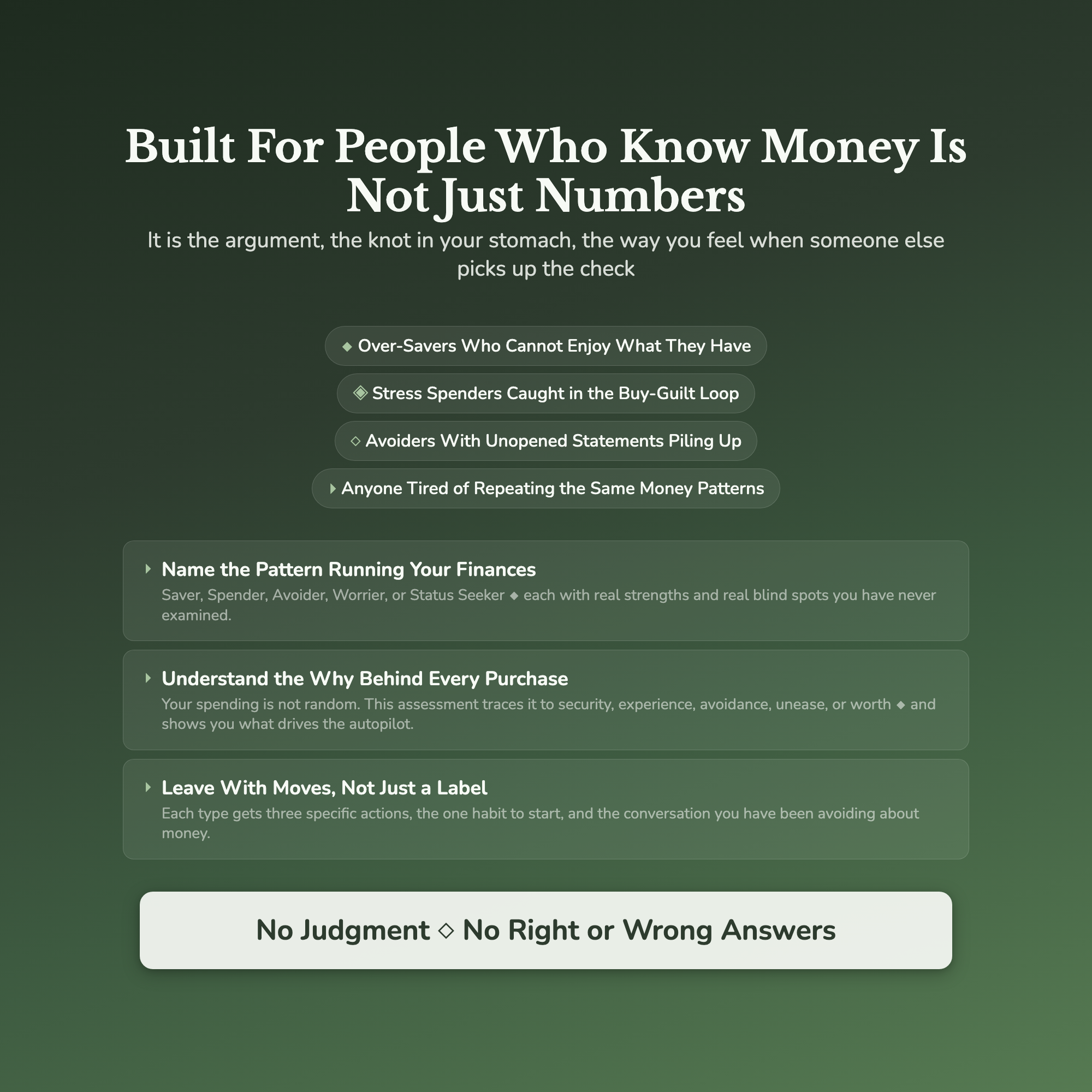 Money Personality Profile — who this workbook is for