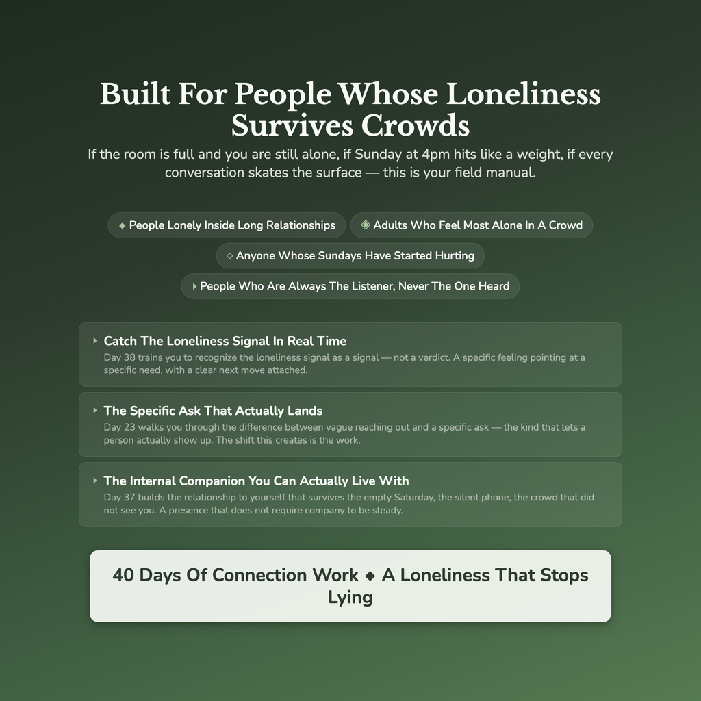Loneliness Workbook & 40-Day Guide — who this workbook is for