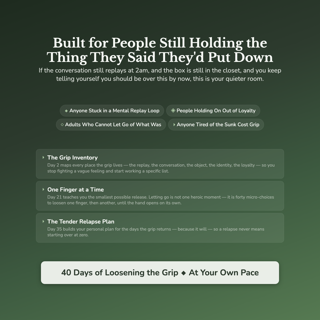 Letting Go Workbook & 40-Day Guide — who this workbook is for
