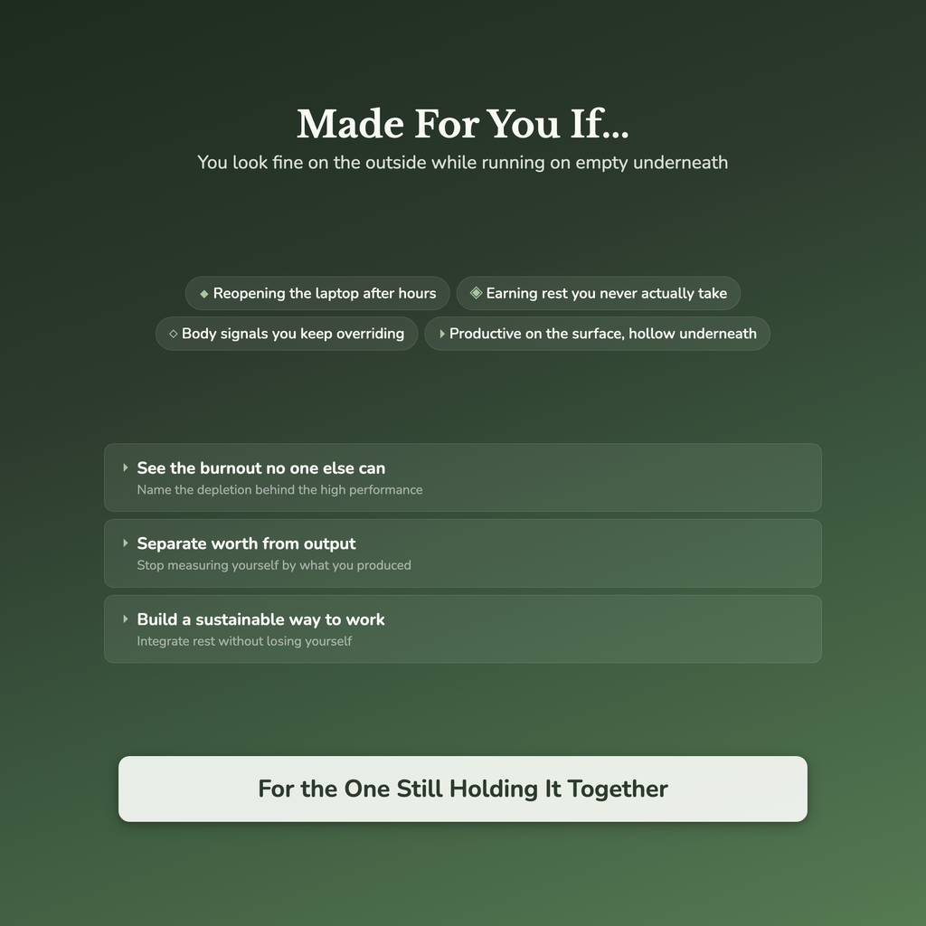 Burnout Workbook & 40-Day Journal – For the High-Functioning – Interactive Digital Guide