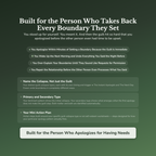 Why You Apologize Profile — who this workbook is for
