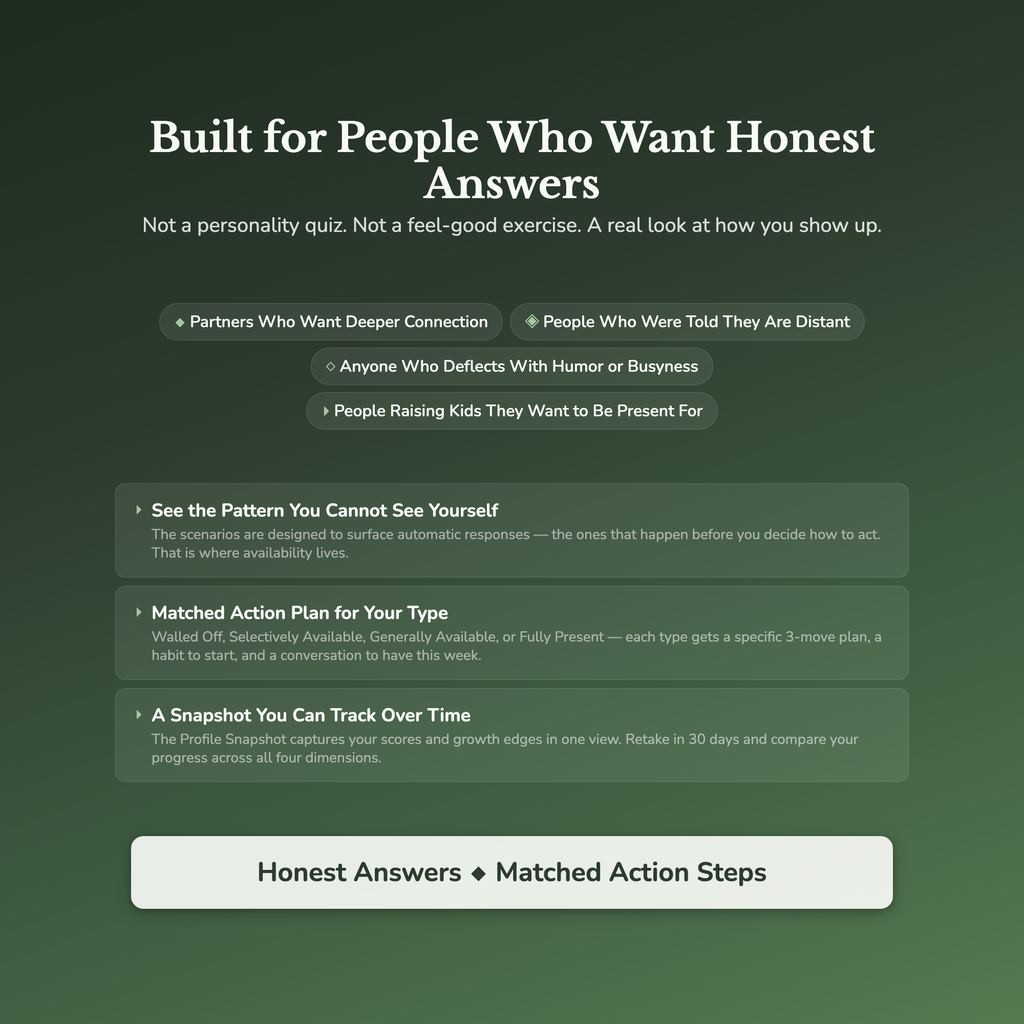 Emotional Availability Profile — who this workbook is for
