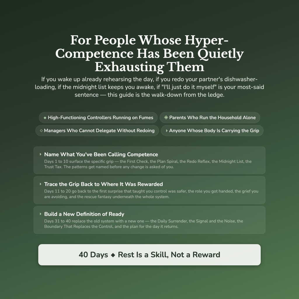 Control Freak Workbook & 40-Day Guide — who this workbook is for