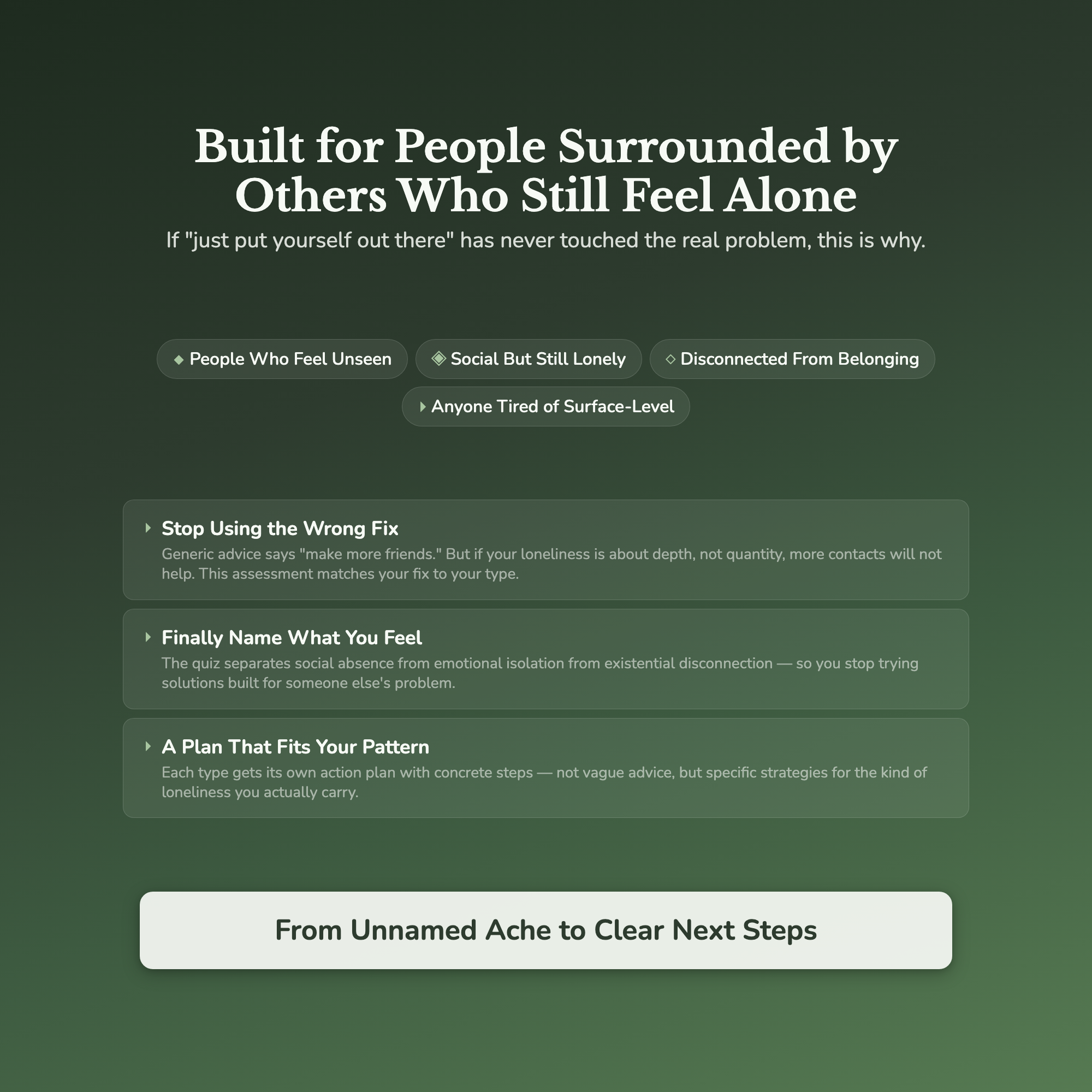 Loneliness Type Profile — who this workbook is for