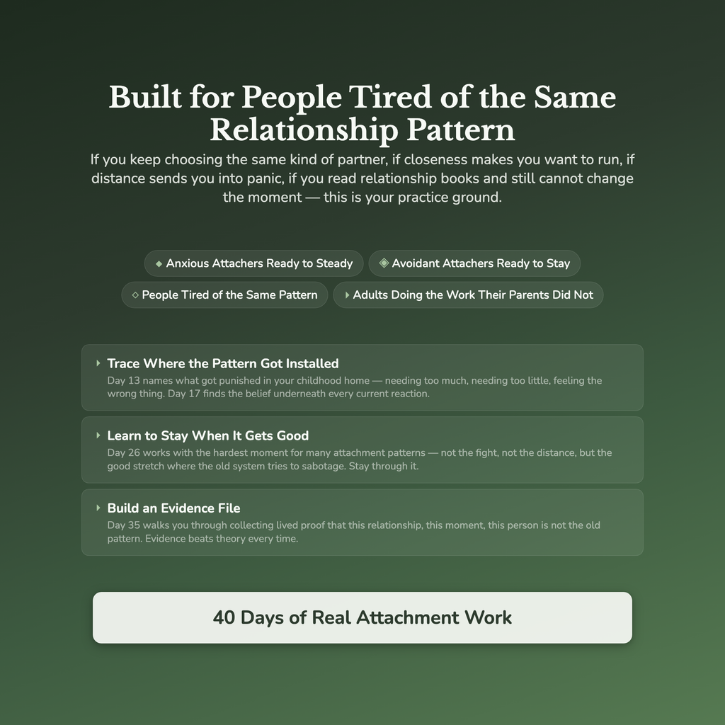 Attachment Style Workbook & 40-Day Guide — who this workbook is for