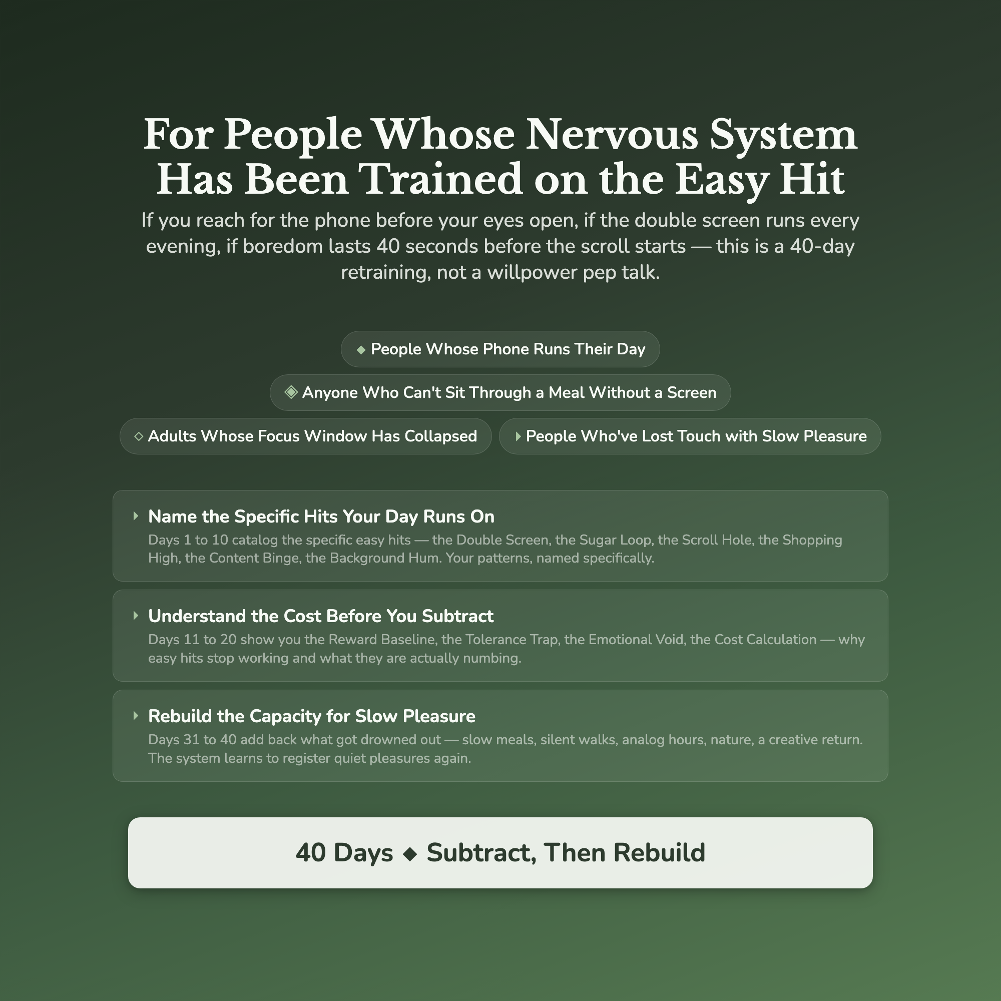 Dopamine Reset Workbook & 40-Day Guide — who this workbook is for
