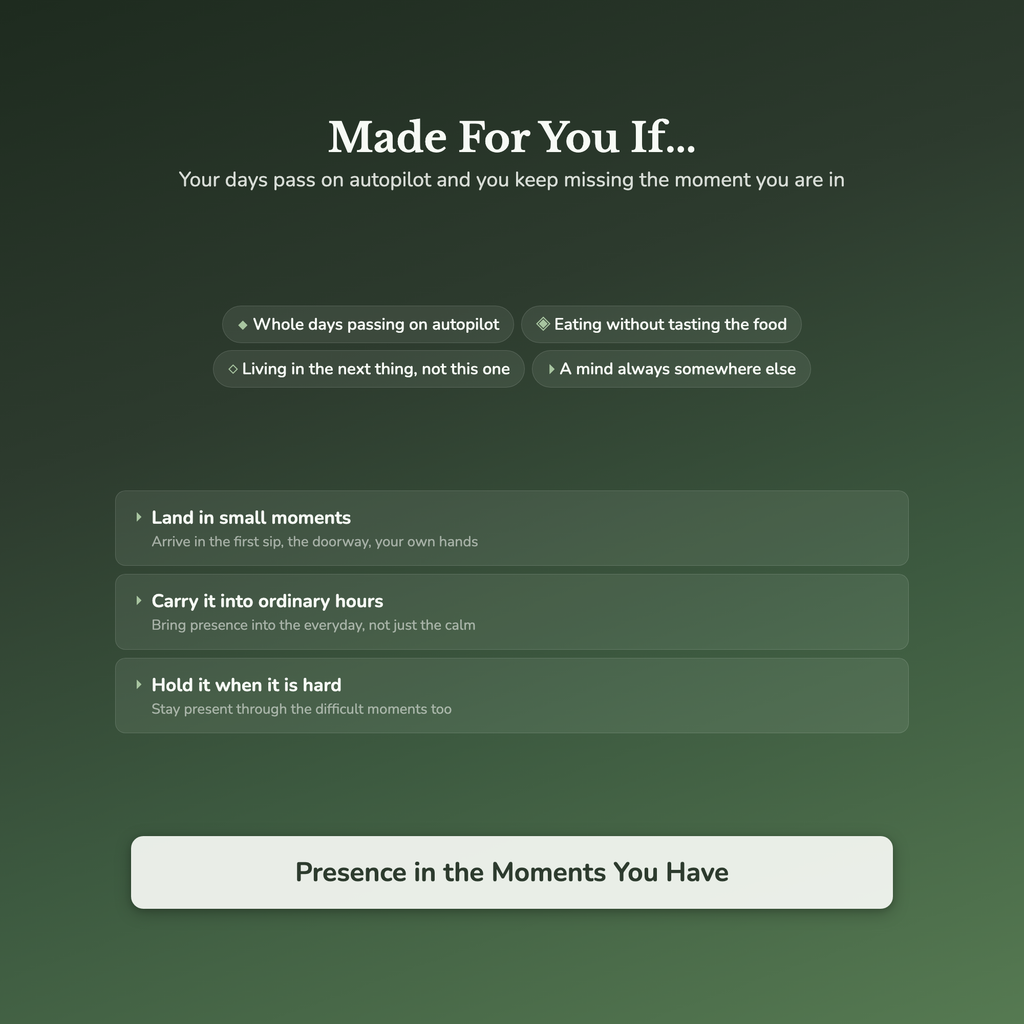 Mindfulness Workbook & 40-Day Journal – Sixty-Second Practice – Interactive Digital Guide
