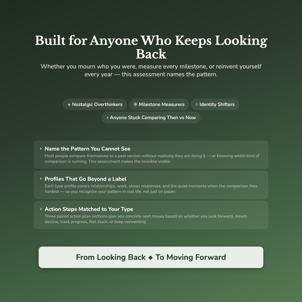 Past Self Comparison Profile — who this workbook is for
