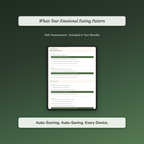 Emotional Eating Bundle – Body Image Mirror Work 8 Tools – Interactive Digital Bundle
